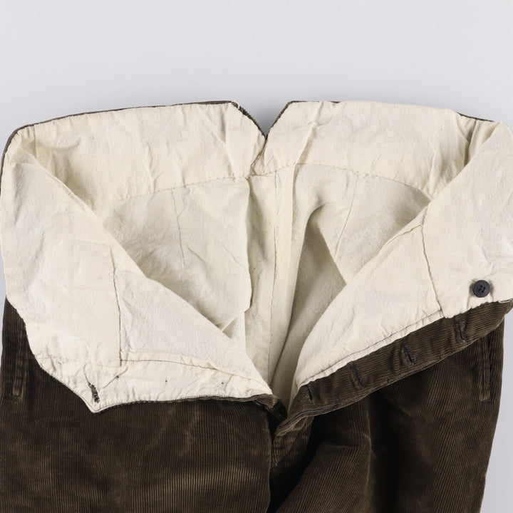 Vintage men's one-tuck corduroy pants, size W31 unclear brown type Vintage Second Hand