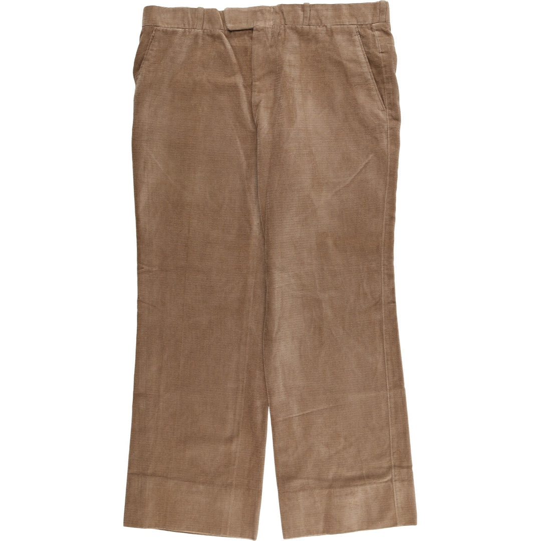 Vintage men's flare-cut corduroy pants, size W37 unclear beige type brown Vintage Second Hand