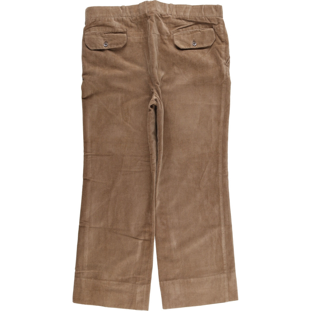 Vintage men's flare-cut corduroy pants, size W37 unclear beige type brown Vintage Second Hand