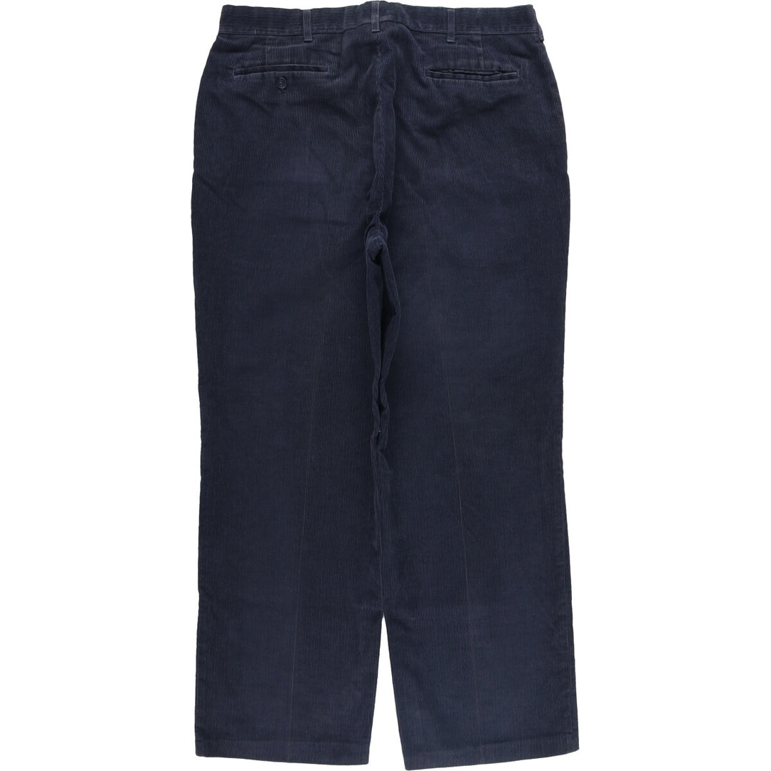 Haggar Corduroy Pants for Men, W36 cotton navy blue type Vintage Second Hand