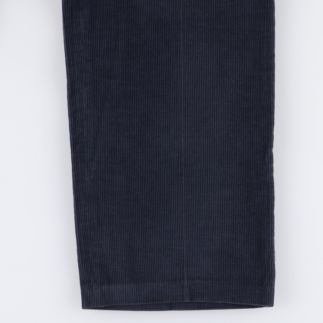 Haggar Corduroy Pants for Men, W36 cotton navy blue type Vintage Second Hand