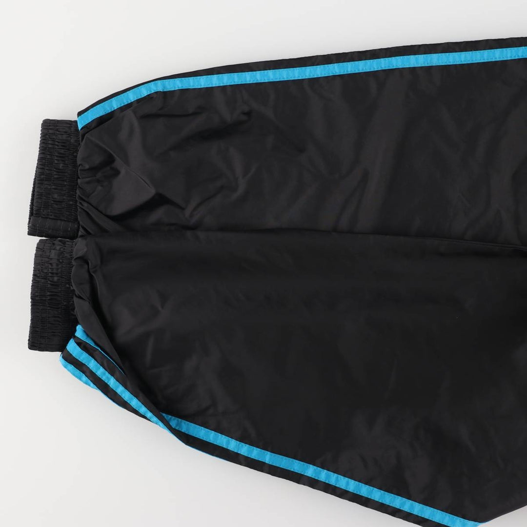 Vintage 90s-00'S Adidas nylon hoodie with back logo, size L, men's Nylon black type Vintage Second Hand