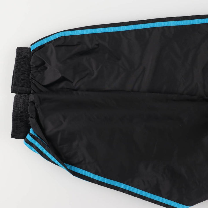 Vintage 90s-00'S Adidas nylon hoodie with back logo, size L, men's Nylon black type Vintage Second Hand