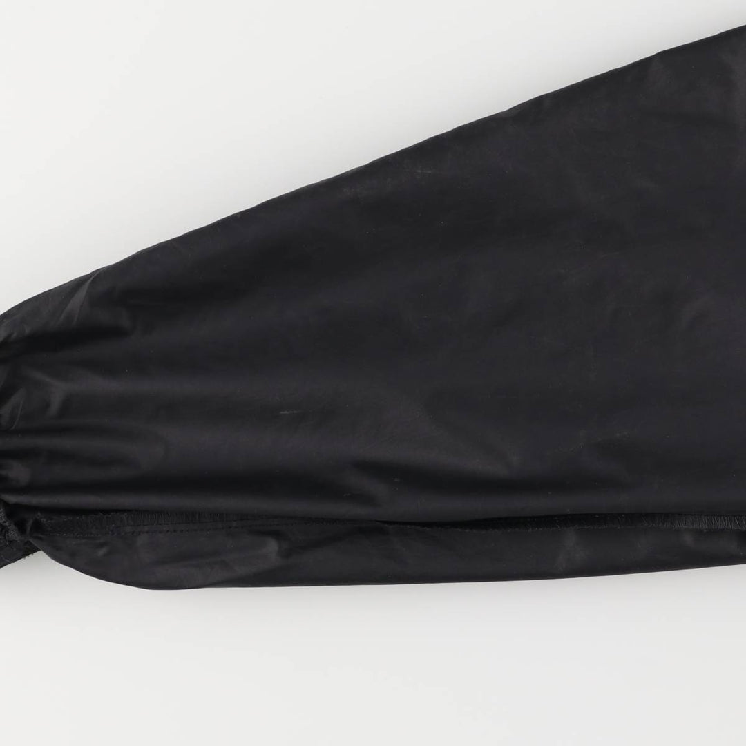 Vintage 90s-00'S Adidas nylon hoodie with back logo, size L, men's Nylon black type Vintage Second Hand