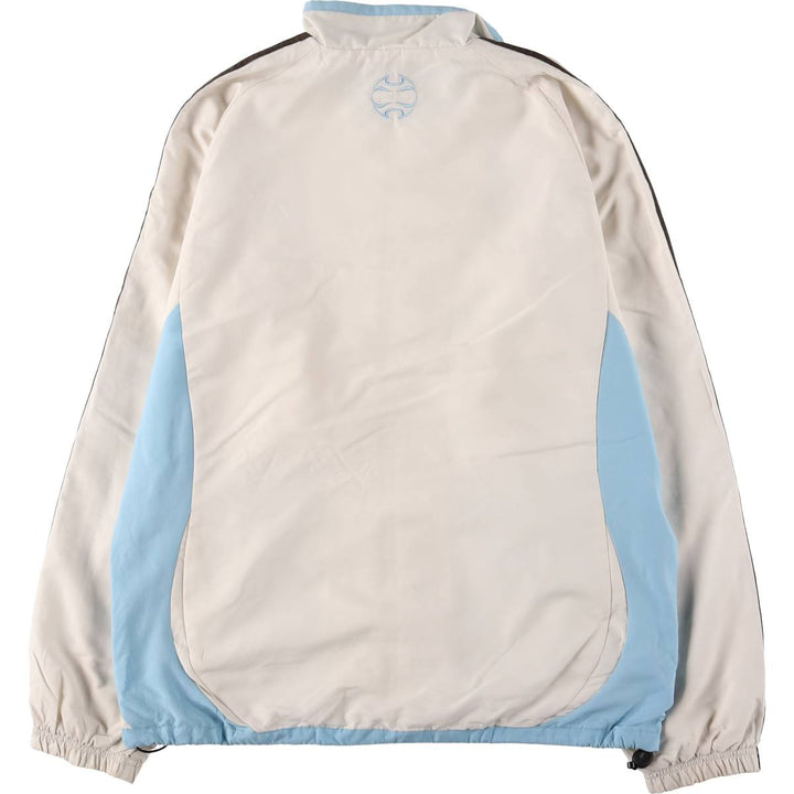 00'S adidas windbreaker, men's size L polyester white type Vintage Second Hand