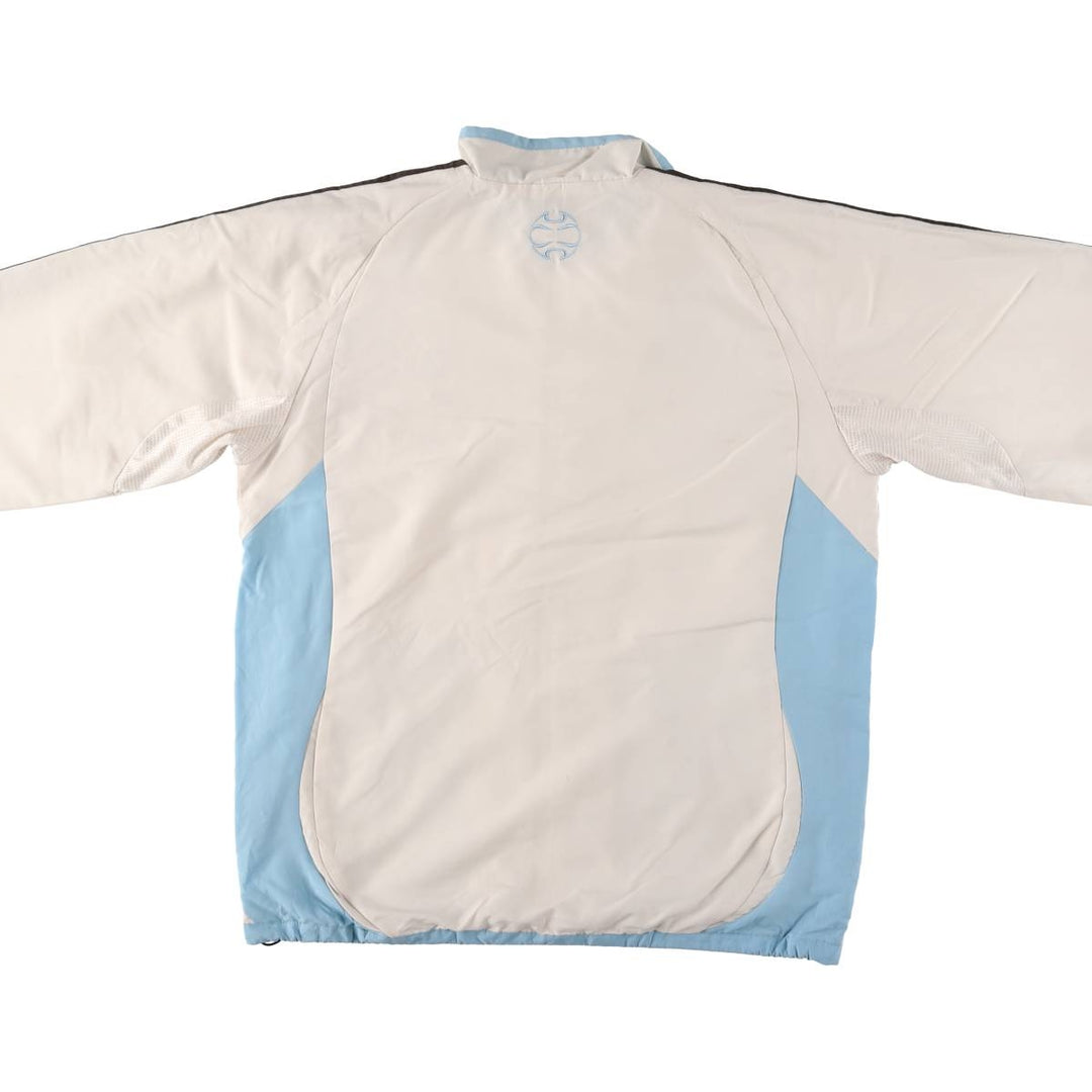 00'S adidas windbreaker, men's size L polyester white type Vintage Second Hand