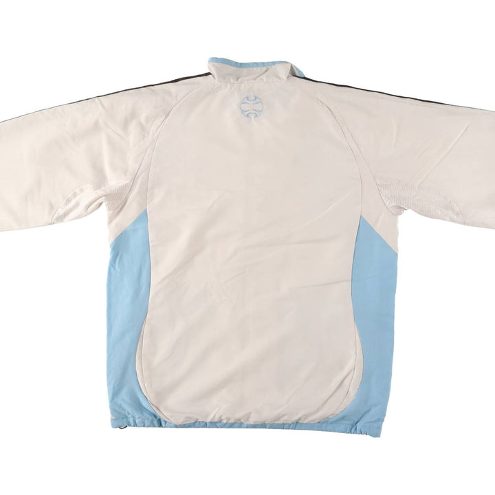 00'S adidas windbreaker, men's size L polyester white type Vintage Second Hand