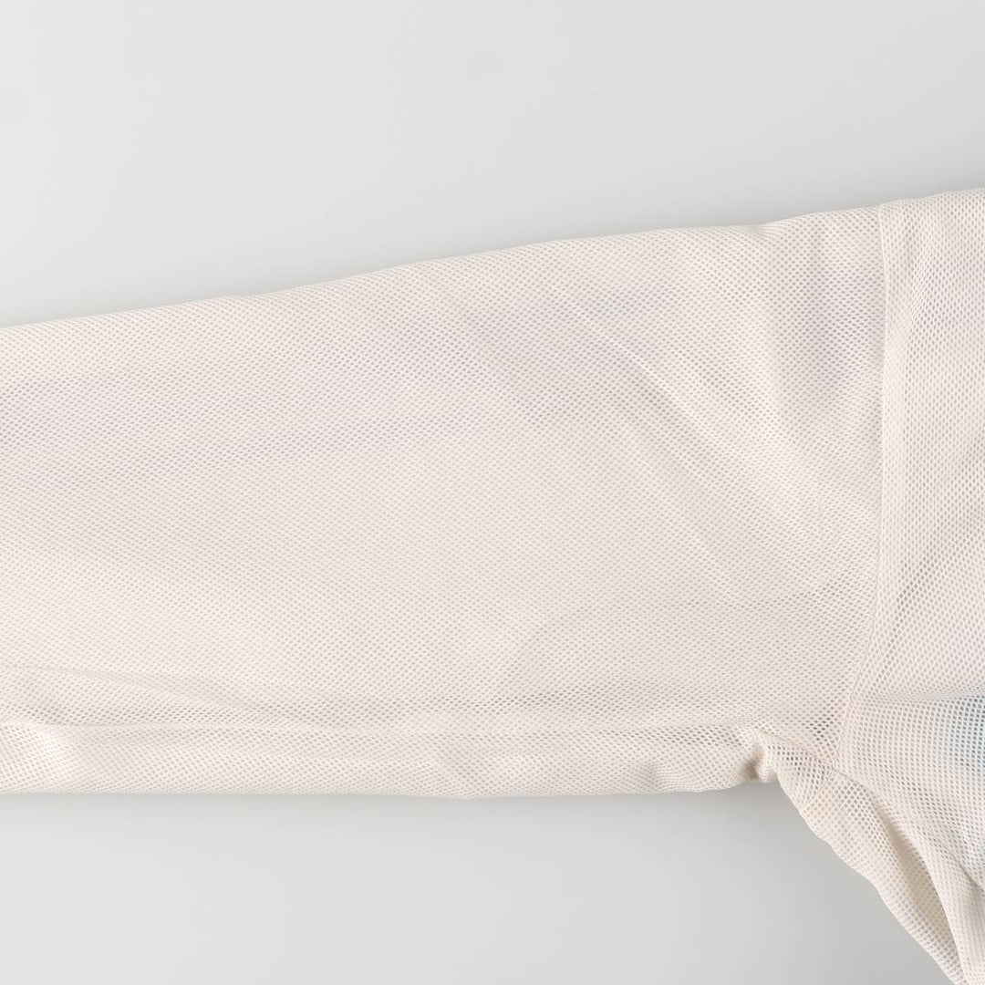 00'S adidas windbreaker, men's size L polyester white type Vintage Second Hand