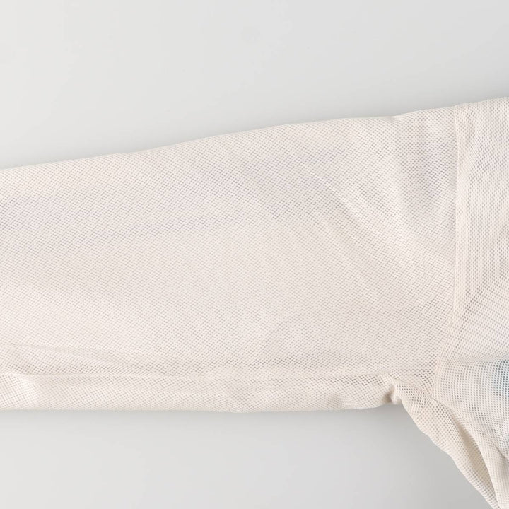 00'S adidas windbreaker, men's size L polyester white type Vintage Second Hand