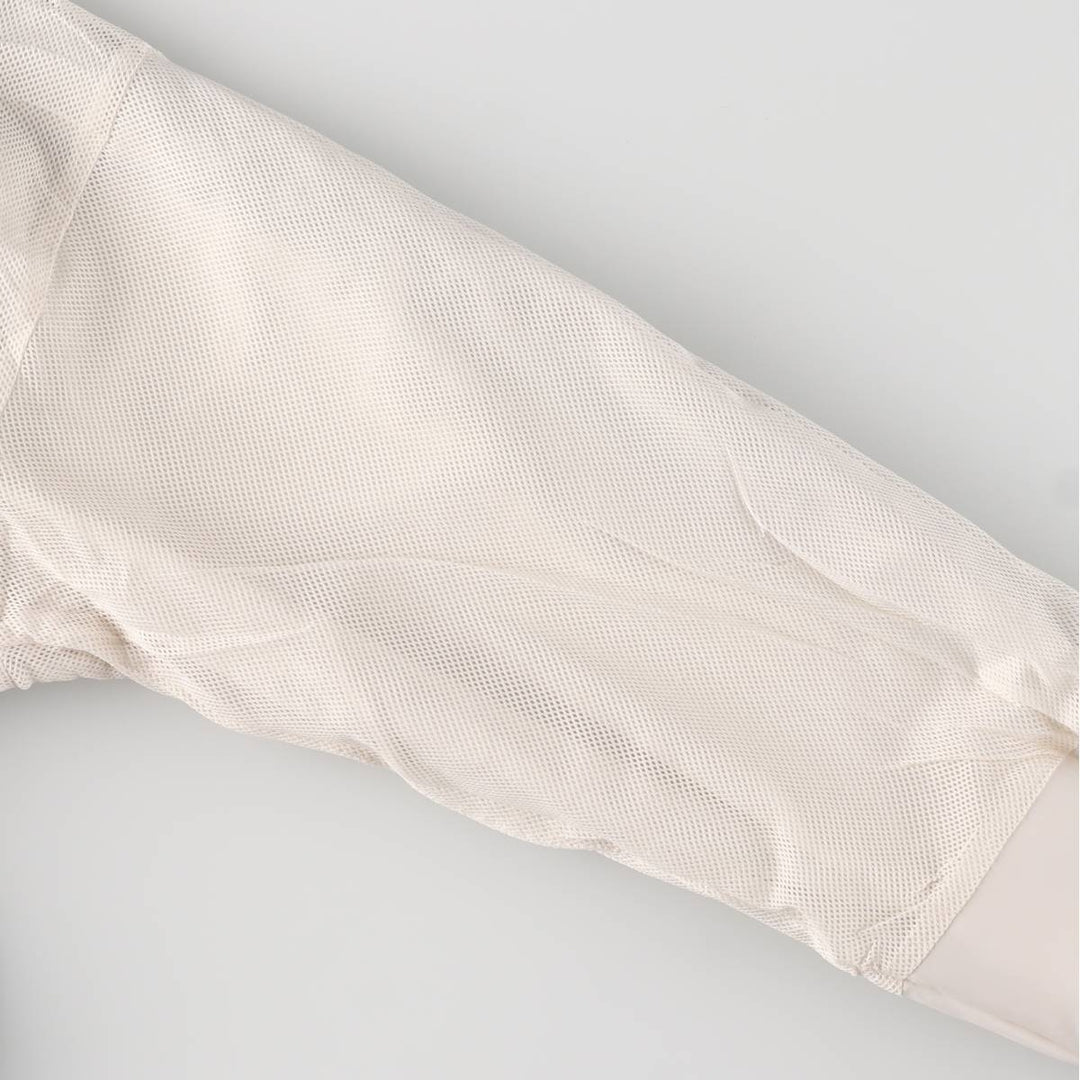 00'S adidas windbreaker, men's size L polyester white type Vintage Second Hand