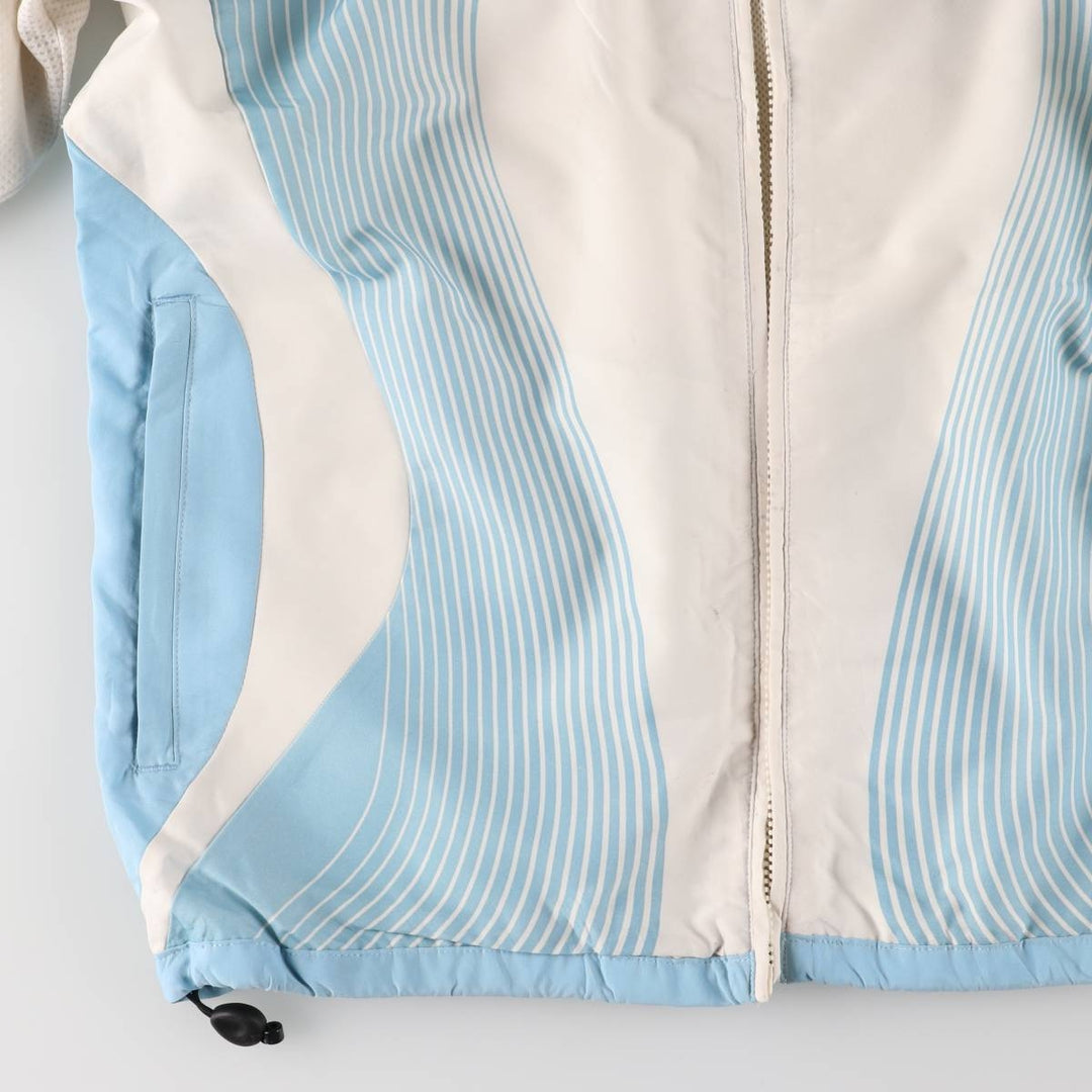 00'S adidas windbreaker, men's size L polyester white type Vintage Second Hand