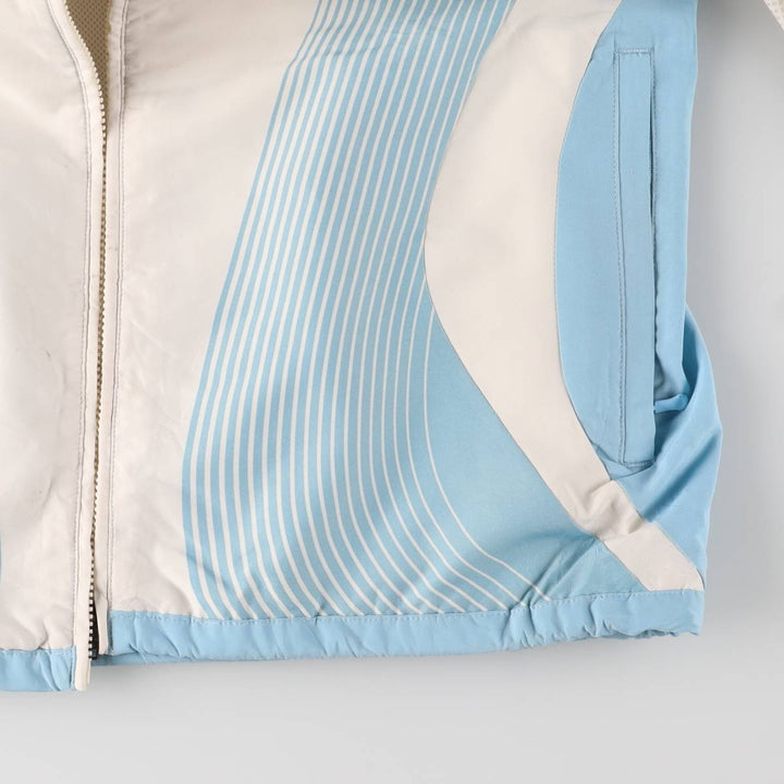 00'S adidas windbreaker, men's size L polyester white type Vintage Second Hand