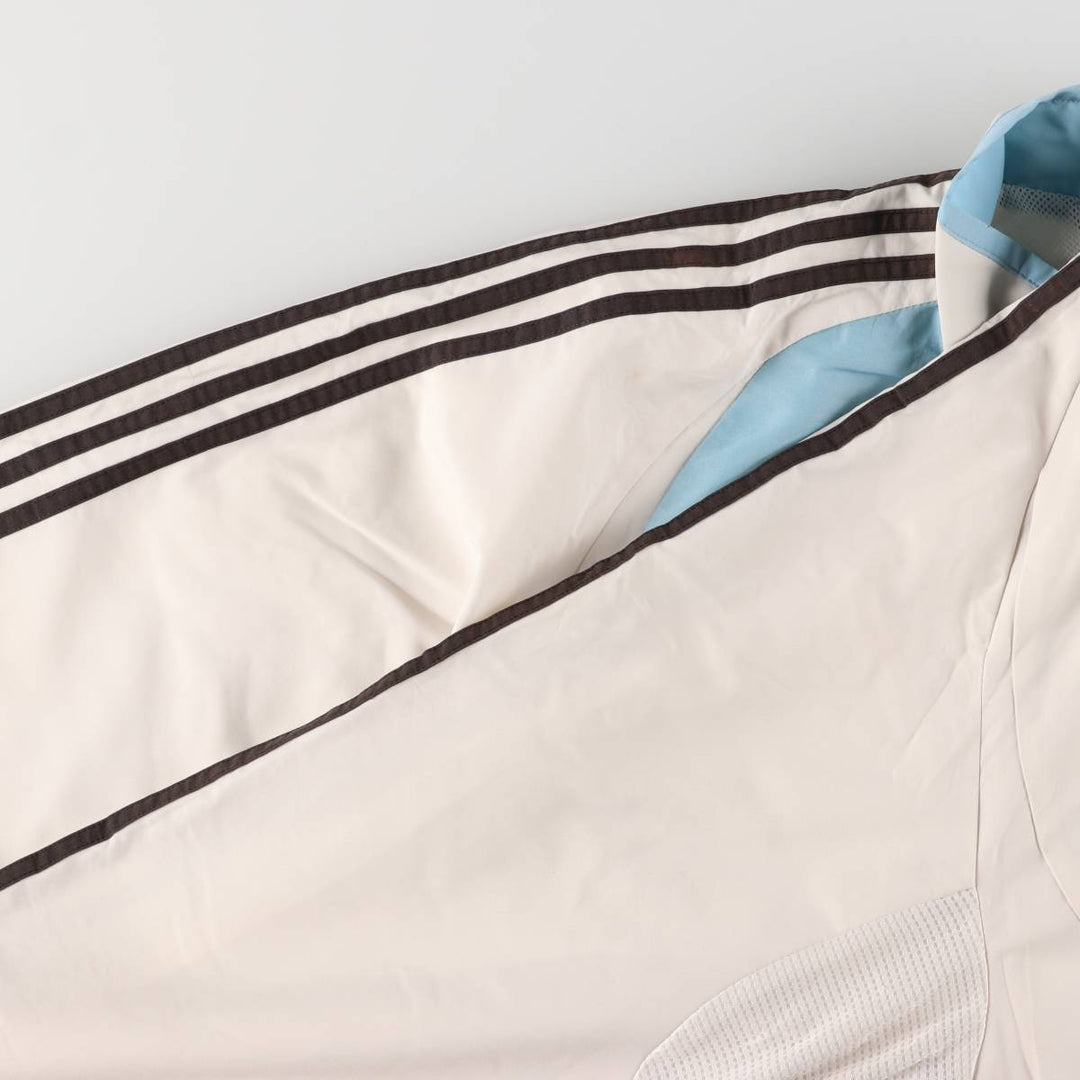 00'S adidas windbreaker, men's size L polyester white type Vintage Second Hand