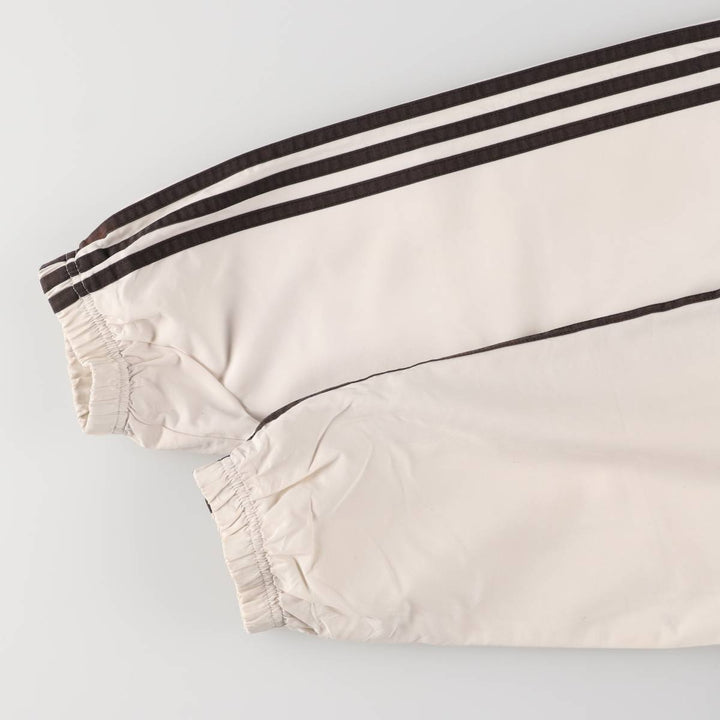 00'S adidas windbreaker, men's size L polyester white type Vintage Second Hand