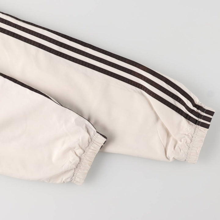 00'S adidas windbreaker, men's size L polyester white type Vintage Second Hand