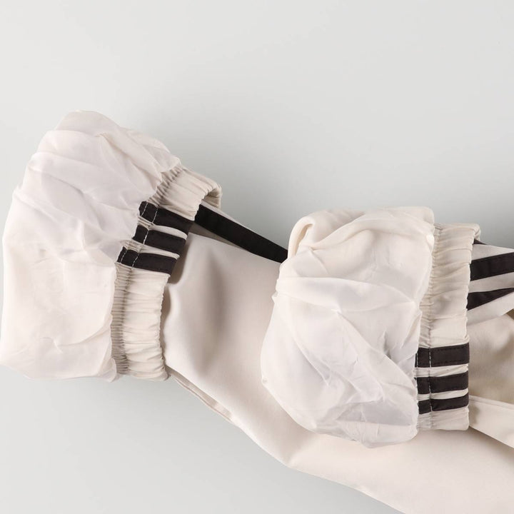 00'S adidas windbreaker, men's size L polyester white type Vintage Second Hand