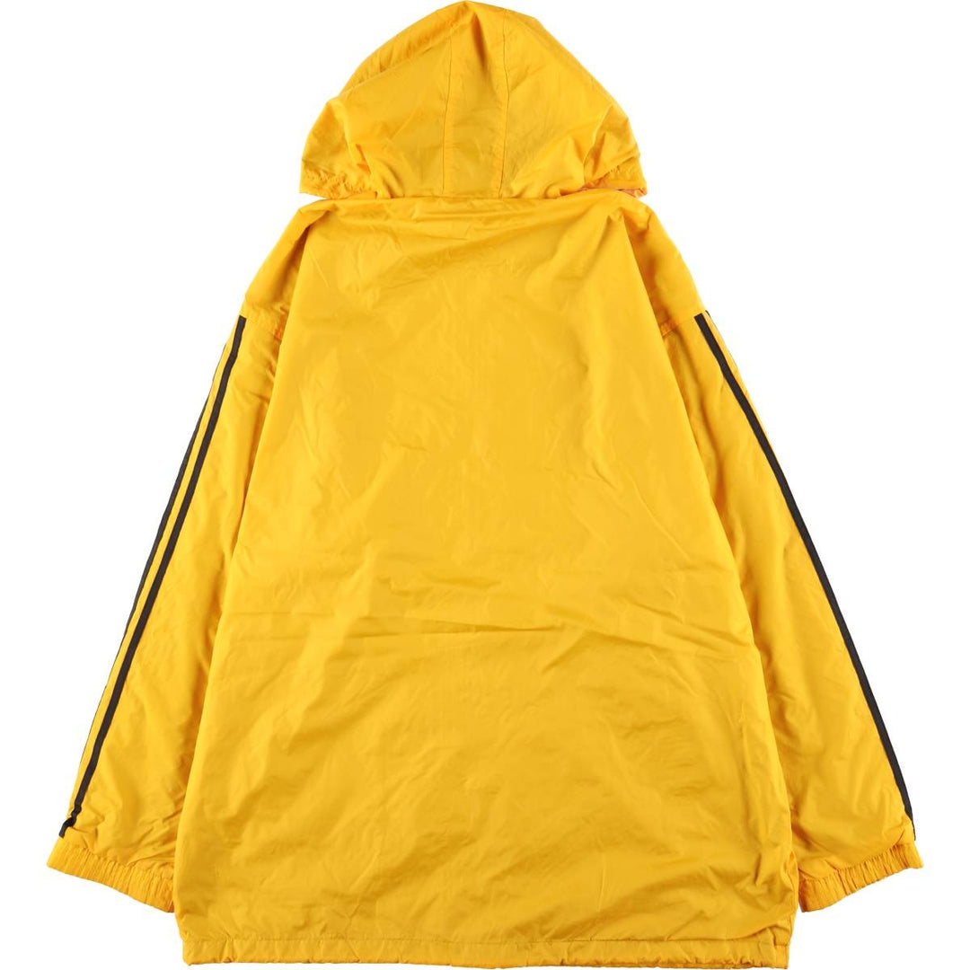Vintage 80s-90'S Adidas nylon hoodie, size L, men's Nylon yellow type Vintage Second Hand