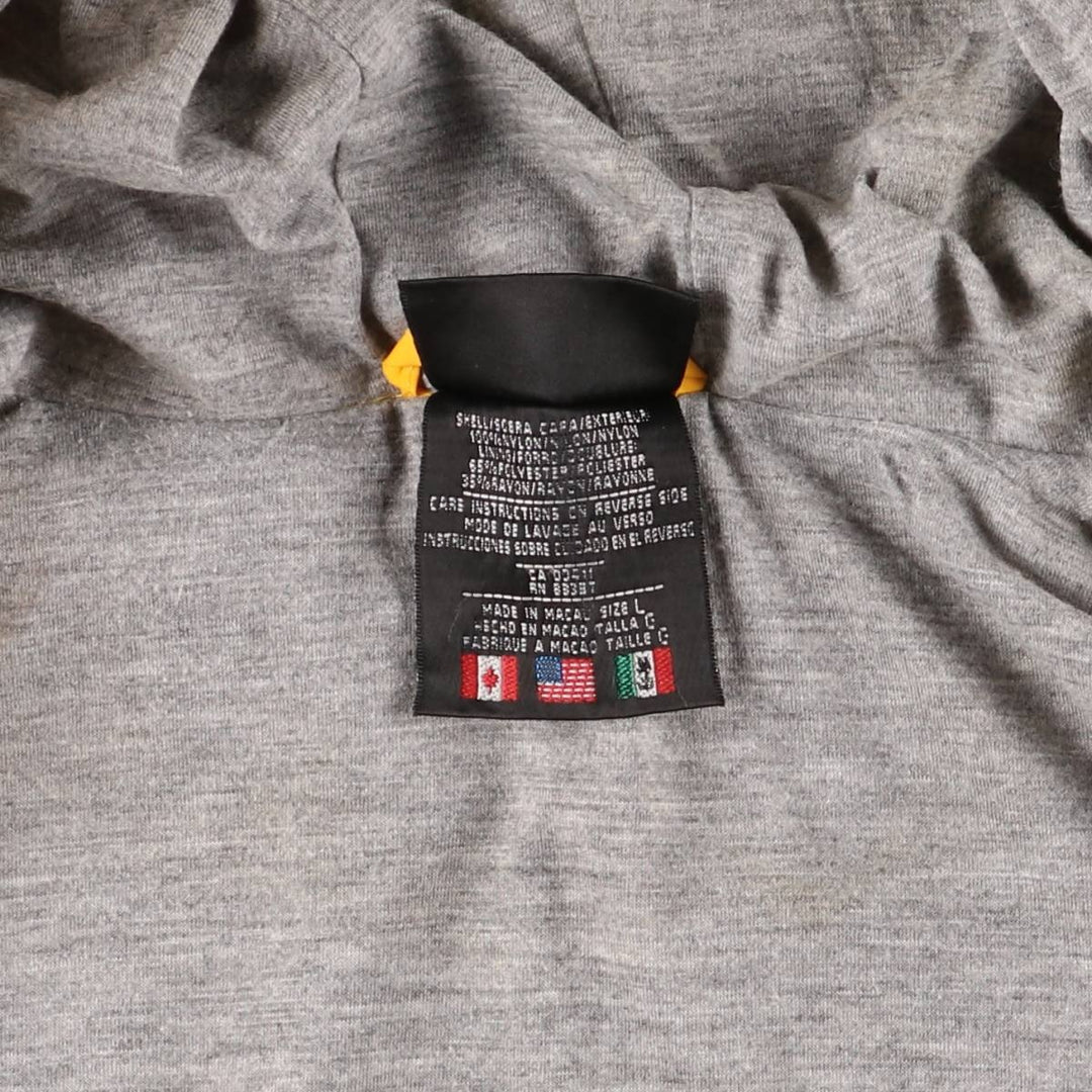 Vintage 80s-90'S Adidas nylon hoodie, size L, men's Nylon yellow type Vintage Second Hand