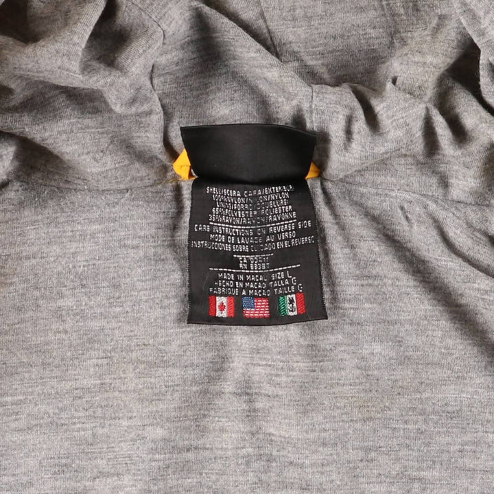 Vintage 80s-90'S Adidas nylon hoodie, size L, men's Nylon yellow type Vintage Second Hand