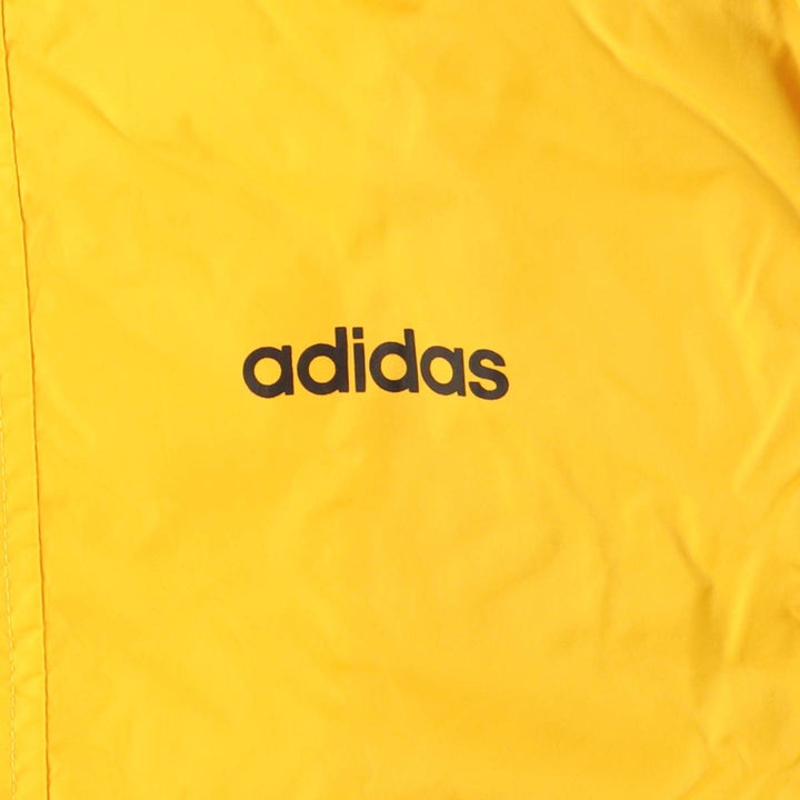 Vintage 80s-90'S Adidas nylon hoodie, size L, men's Nylon yellow type Vintage Second Hand