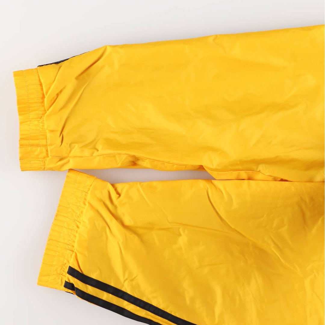 Vintage 80s-90'S Adidas nylon hoodie, size L, men's Nylon yellow type Vintage Second Hand