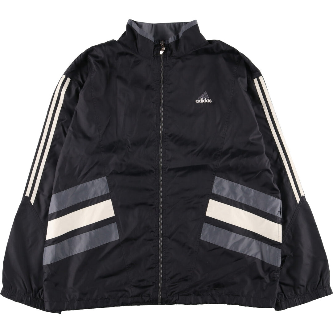 90s~00'S Adidas nylon jacket, men's size L, vintage Nylon black type Vintage Second Hand
