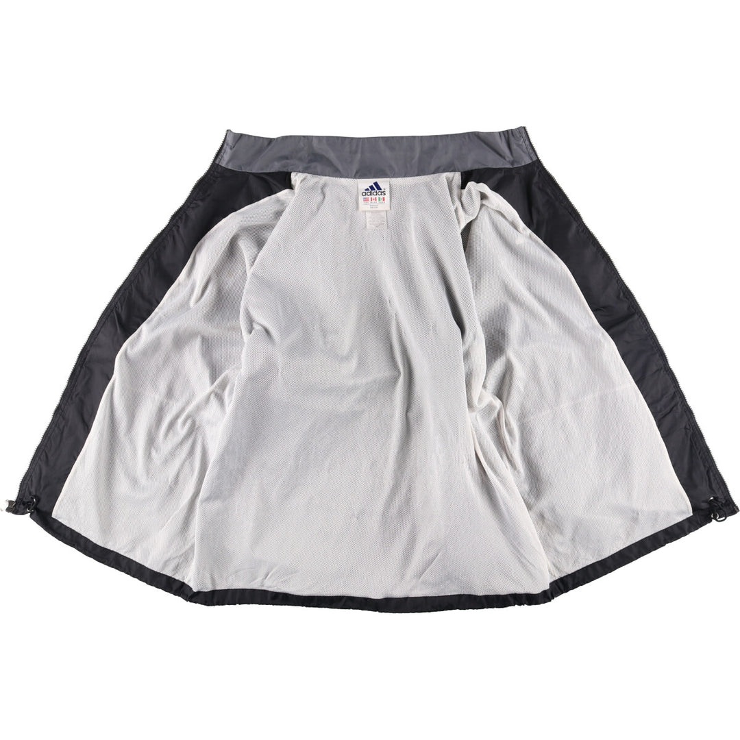 90s~00'S Adidas nylon jacket, men's size L, vintage Nylon black type Vintage Second Hand