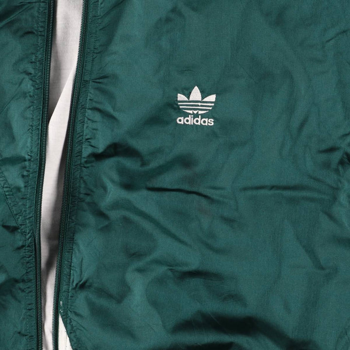 Vintage 80s-90'S Adidas nylon jacket, size S, men's Nylon Green type dark green Vintage Second Hand