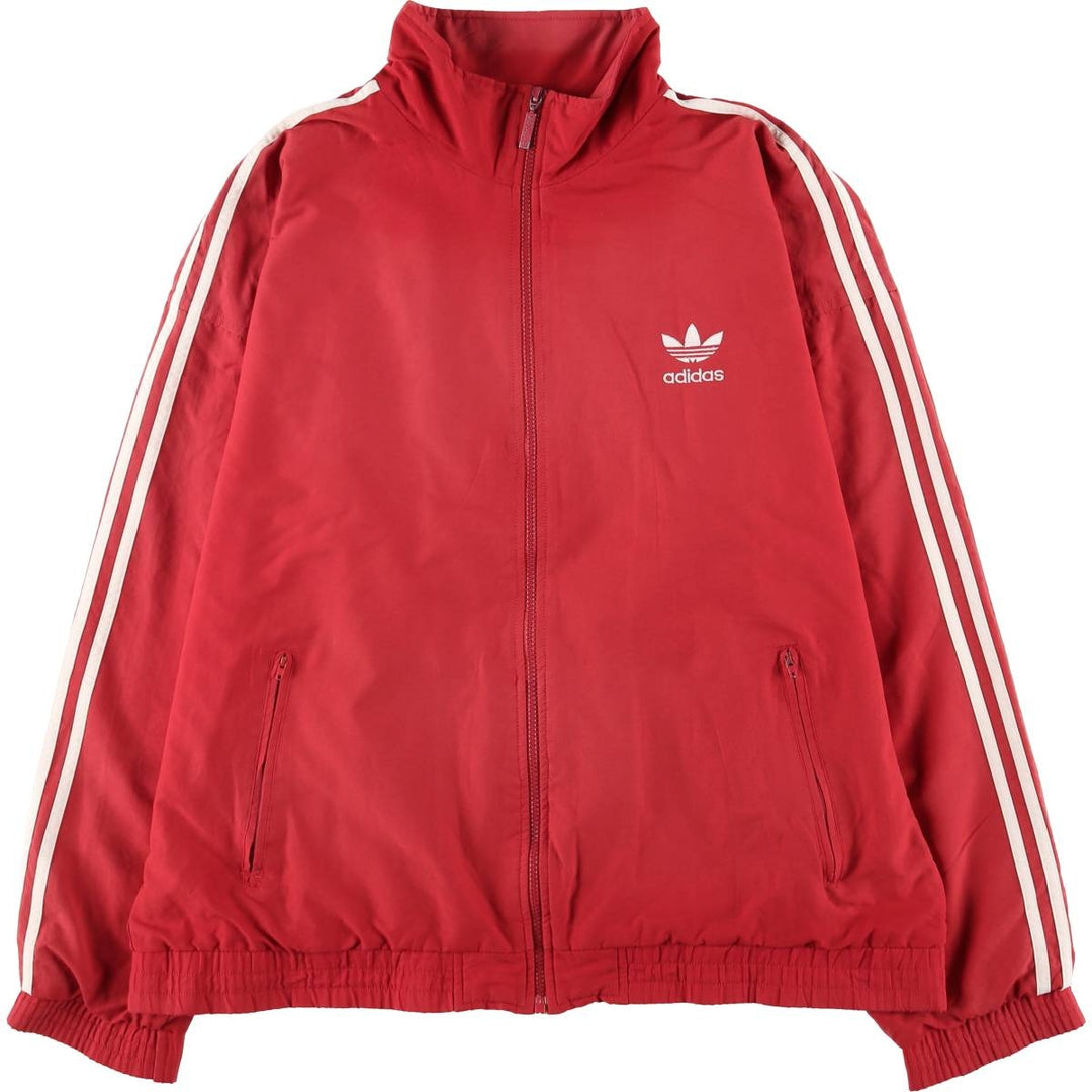 Vintage 80s-90'S Adidas Trefoil Logo Windbreaker, Men's Size Medium polyester red type Vintage Second Hand