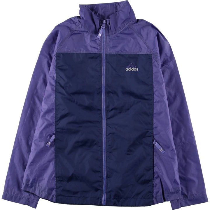 Vintage 90s-00'S Adidas nylon jacket, size M, men's Nylon Purple type blue-purple Vintage Second Hand
