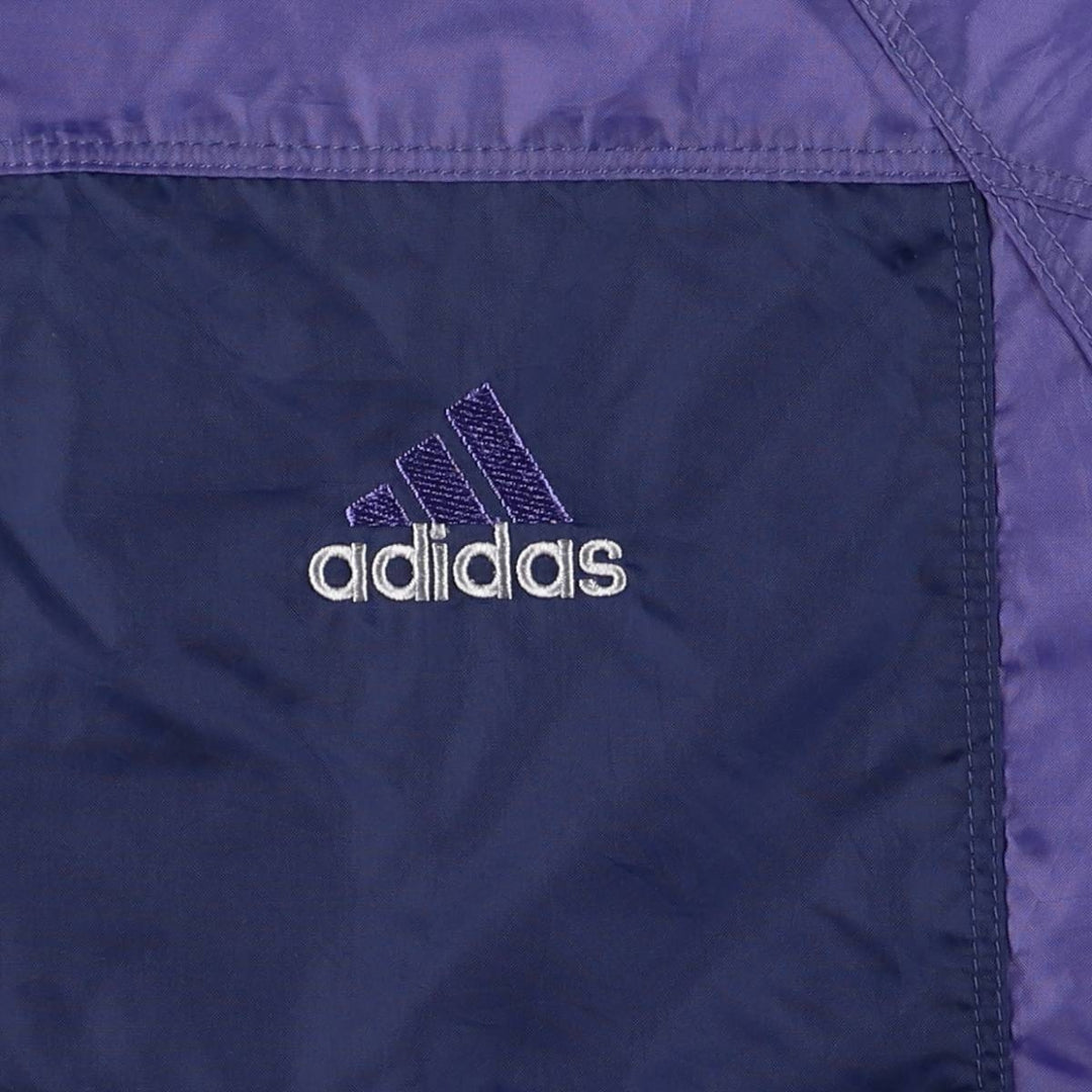 Vintage 90s-00'S Adidas nylon jacket, size M, men's Nylon Purple type blue-purple Vintage Second Hand