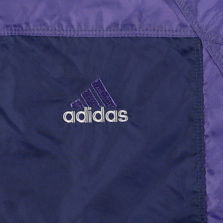 Vintage 90s-00'S Adidas nylon jacket, size M, men's Nylon Purple type blue-purple Vintage Second Hand