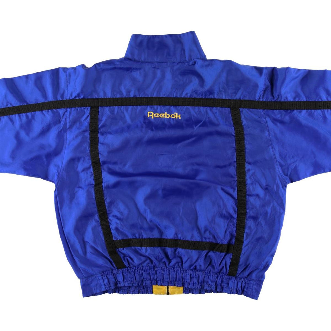 90'S Reebok nylon jacket, men's size L, vintage Nylon blue type Vintage Second Hand