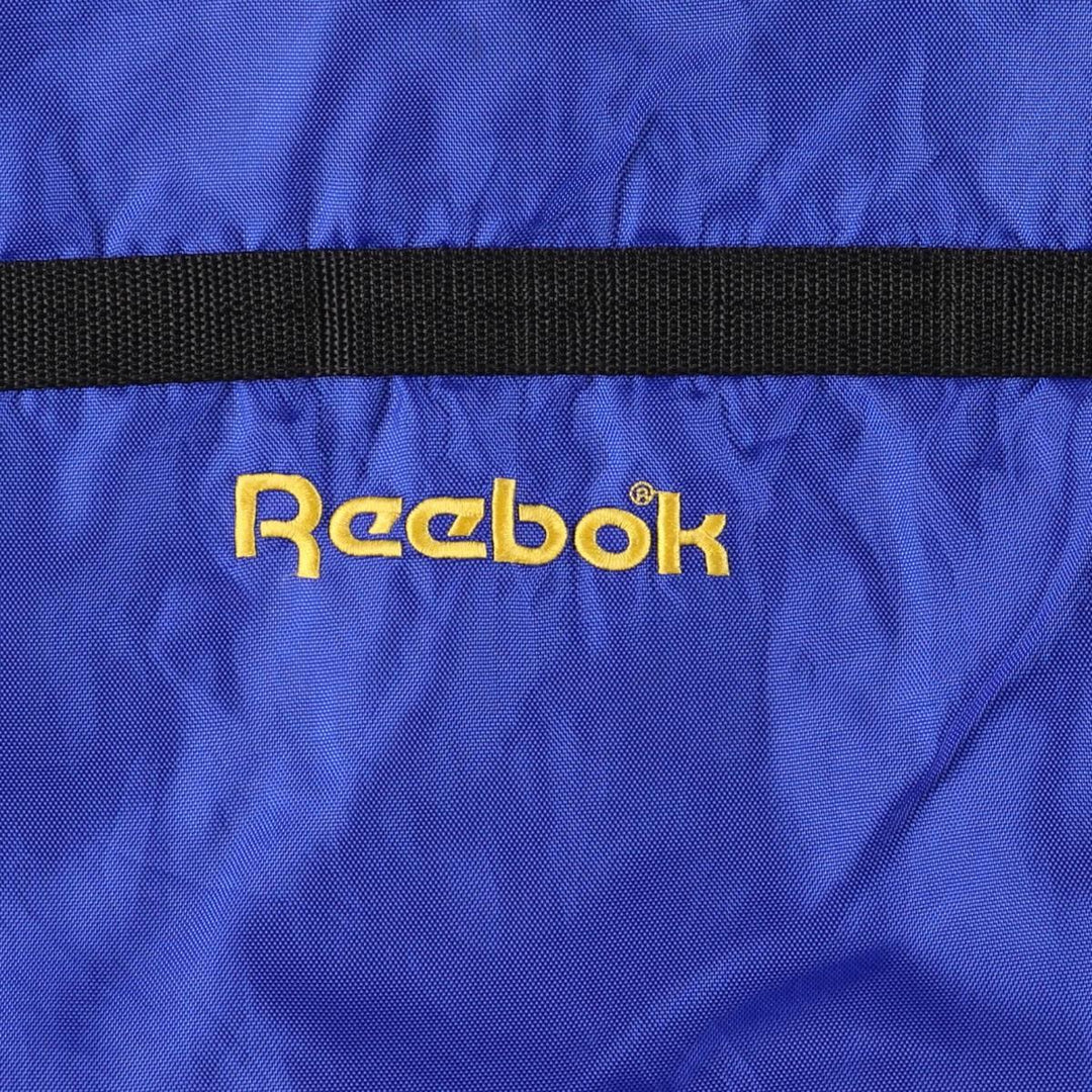 90'S Reebok nylon jacket, men's size L, vintage Nylon blue type Vintage Second Hand