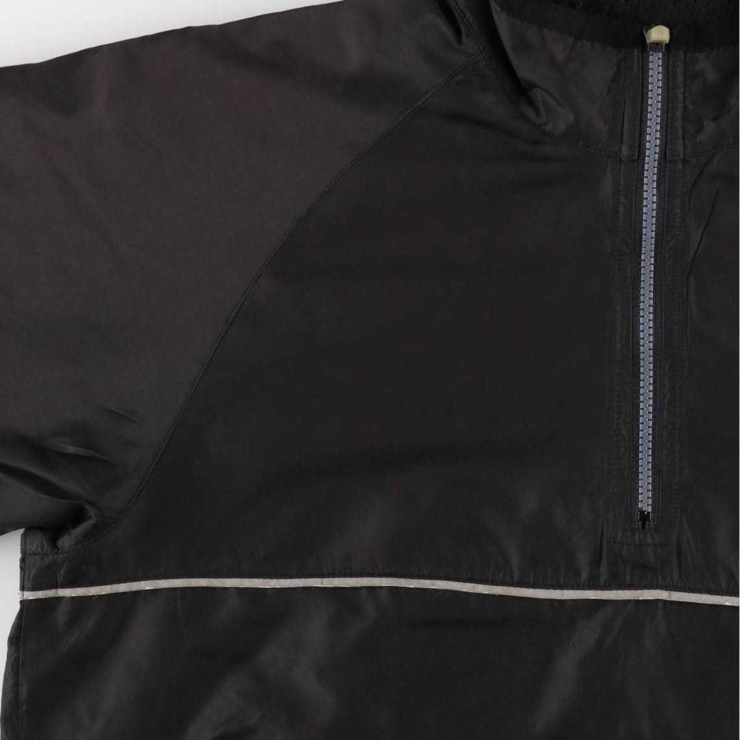 Vintage 90'S Nike Running Half-Zip Warm-Up Pullover, Men's Size Small polyester black type Vintage Second Hand