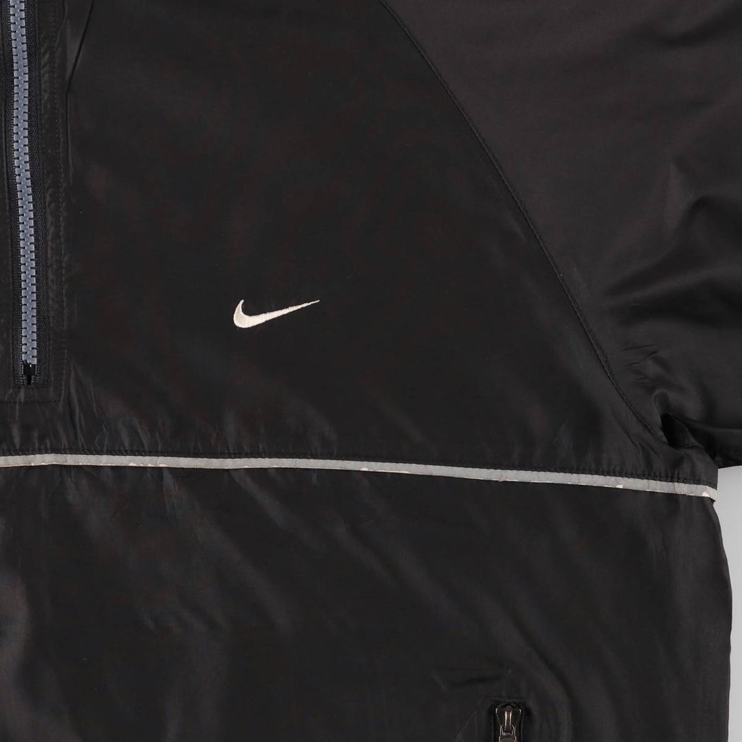 Vintage 90'S Nike Running Half-Zip Warm-Up Pullover, Men's Size Small polyester black type Vintage Second Hand