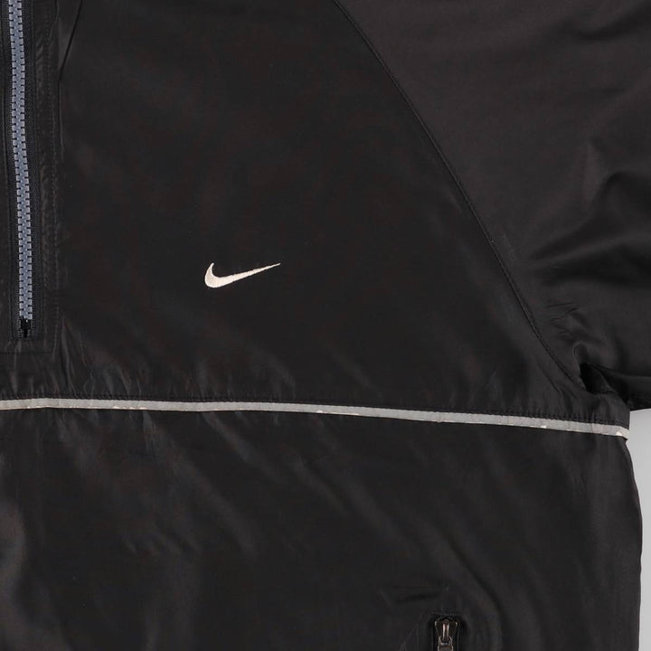 Vintage 90'S Nike Running Half-Zip Warm-Up Pullover, Men's Size Small polyester black type Vintage Second Hand