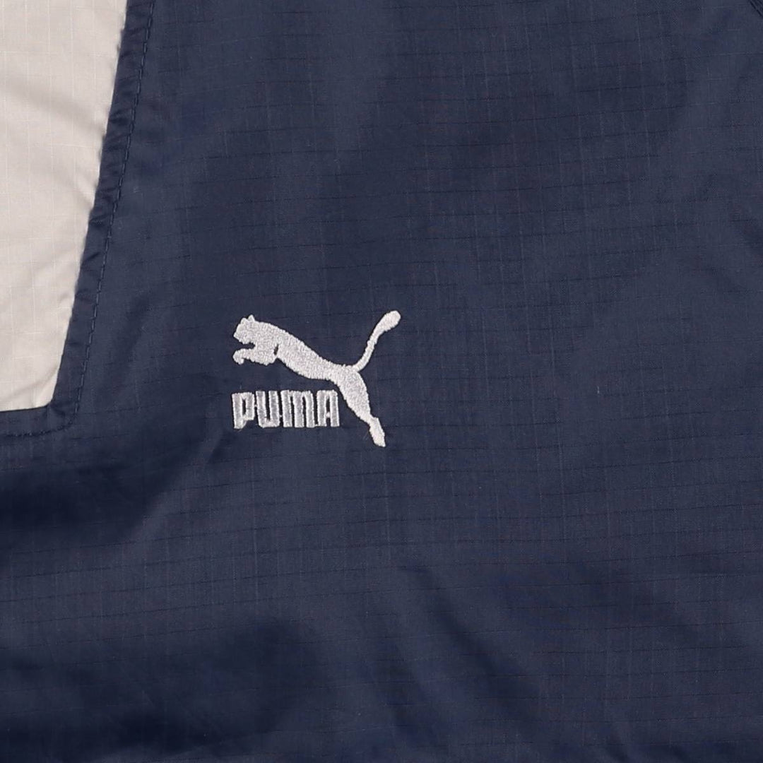 Vintage 80s-90'S Puma NBA Boston Celtics Ripstop Anorak Jacket, Men's Size XL Nylon navy blue type Vintage Second Hand