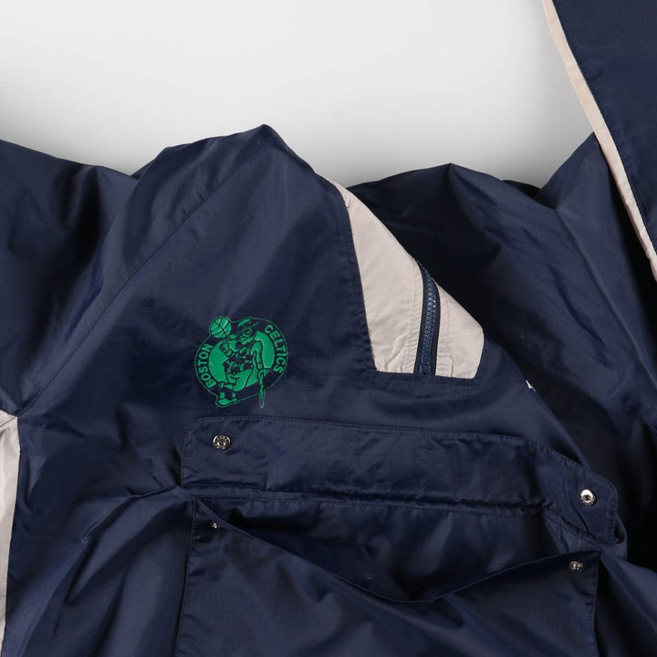 Vintage 80s-90'S Puma NBA Boston Celtics Ripstop Anorak Jacket, Men's Size XL Nylon navy blue type Vintage Second Hand