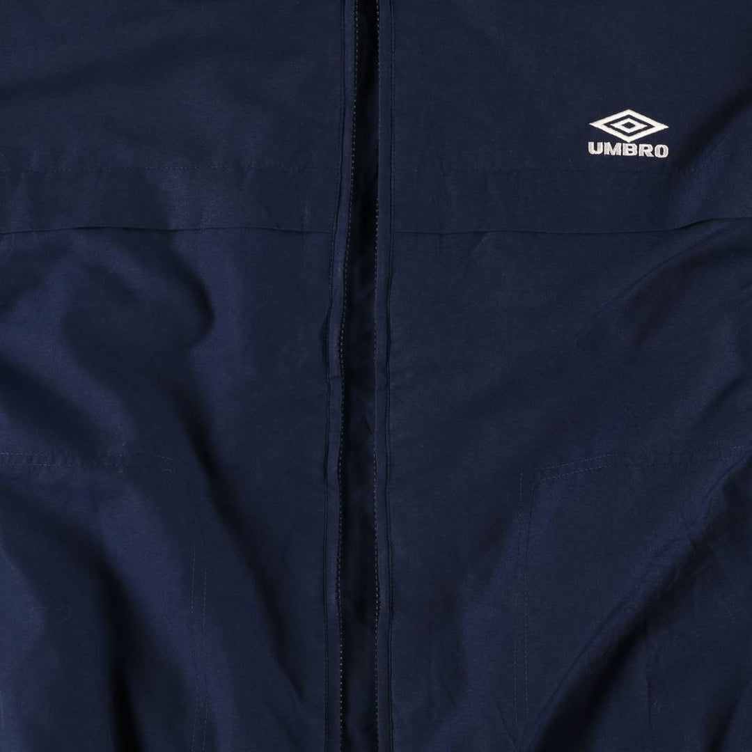 90'S Umbro Men's XXL Vintage Windbreaker polyester navy blue type Vintage Second Hand