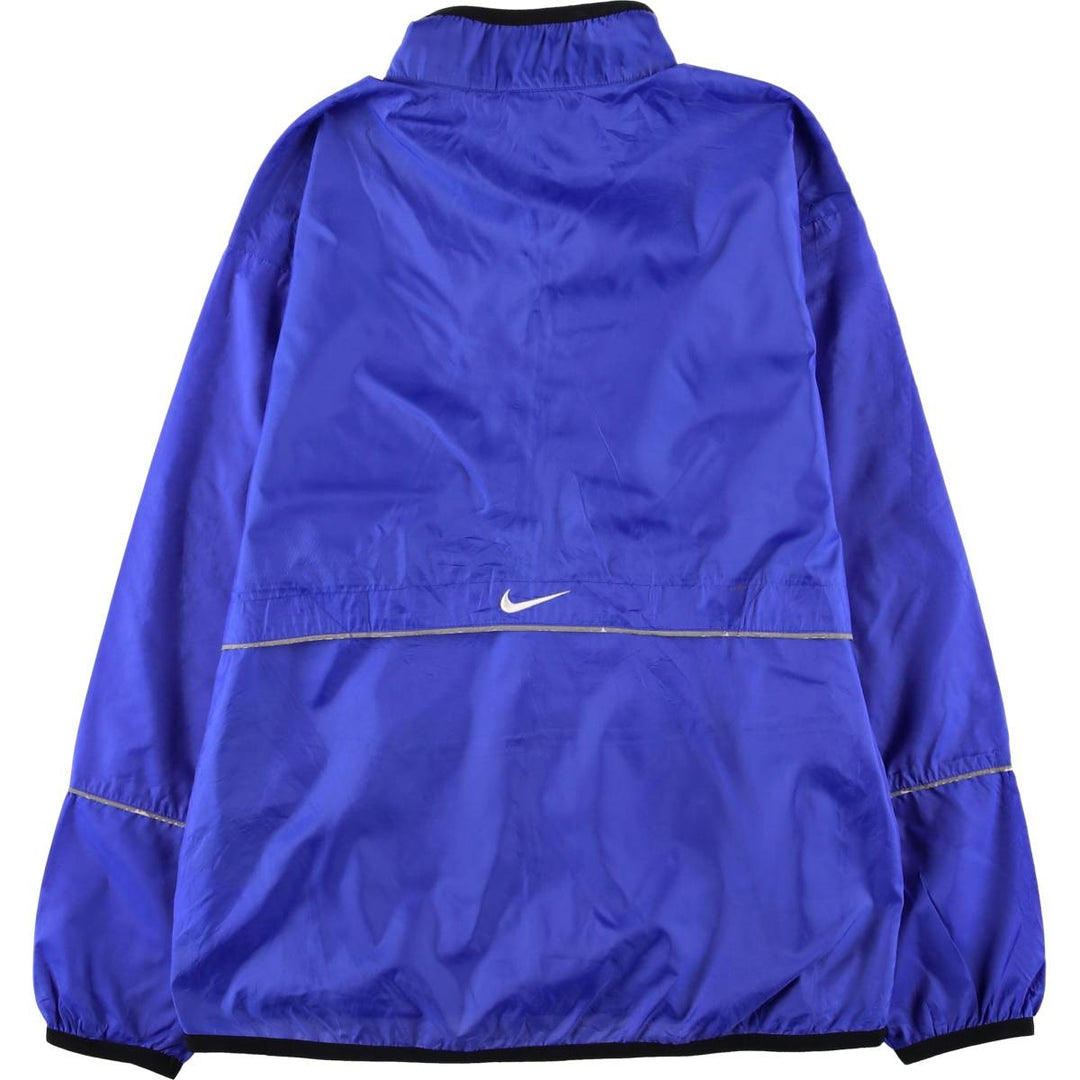 90'S Nike Half-Zip Pullover Windbreaker, Men's Medium, Vintage Long Sleeve polyester blue type Vintage Second Hand