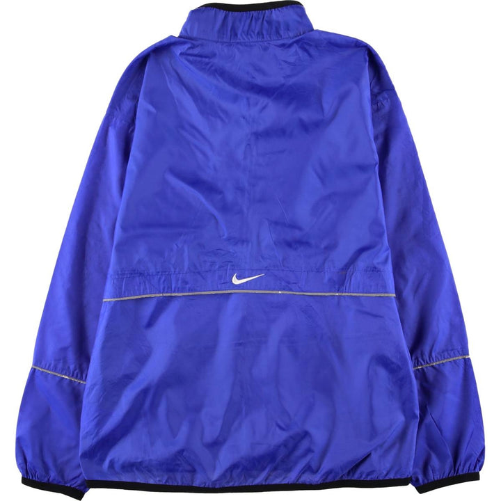 90'S Nike Half-Zip Pullover Windbreaker, Men's Medium, Vintage Long Sleeve polyester blue type Vintage Second Hand