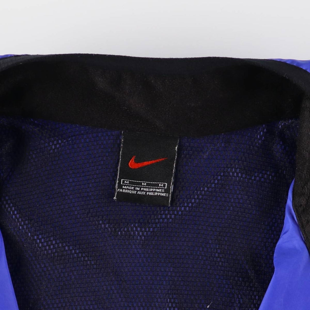 90'S Nike Half-Zip Pullover Windbreaker, Men's Medium, Vintage Long Sleeve polyester blue type Vintage Second Hand