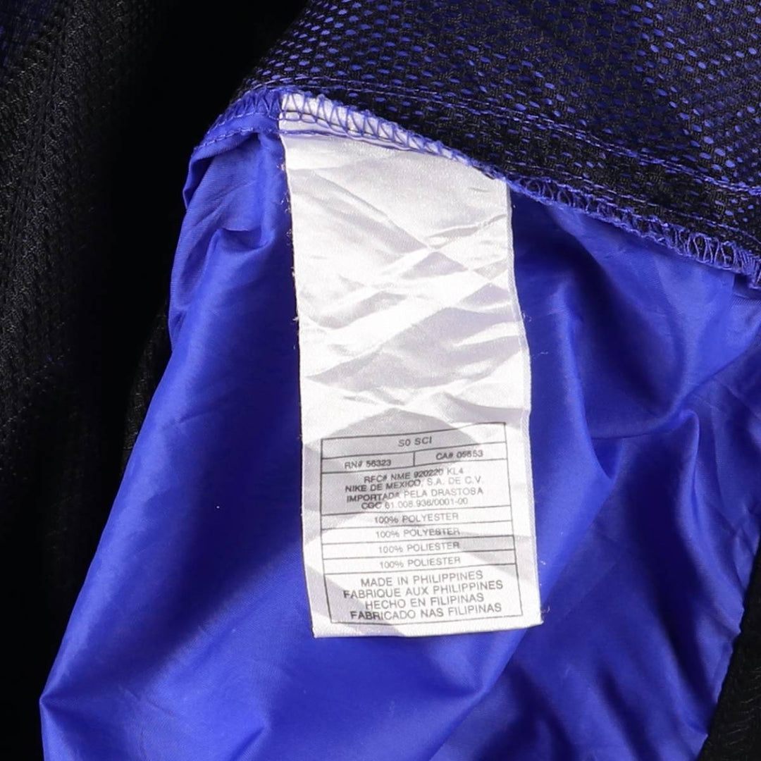 90'S Nike Half-Zip Pullover Windbreaker, Men's Medium, Vintage Long Sleeve polyester blue type Vintage Second Hand