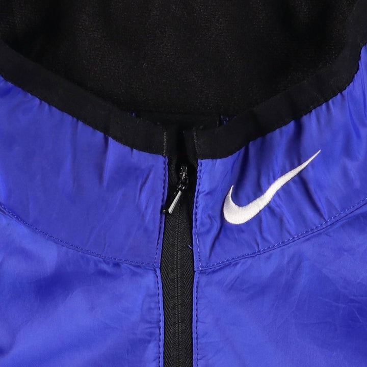 90'S Nike Half-Zip Pullover Windbreaker, Men's Medium, Vintage Long Sleeve polyester blue type Vintage Second Hand