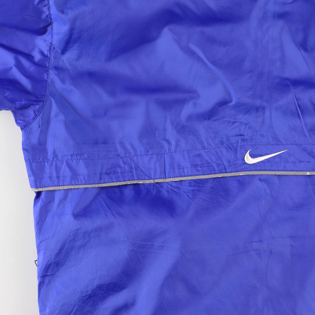 90'S Nike Half-Zip Pullover Windbreaker, Men's Medium, Vintage Long Sleeve polyester blue type Vintage Second Hand