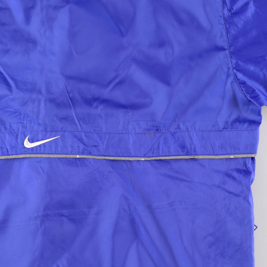 90'S Nike Half-Zip Pullover Windbreaker, Men's Medium, Vintage Long Sleeve polyester blue type Vintage Second Hand