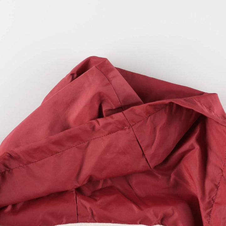 Vintage 90'S Champion College Triple Print Anorak Parka, Made in USA, Men's XL Nylon burgundy type Vintage Second Hand