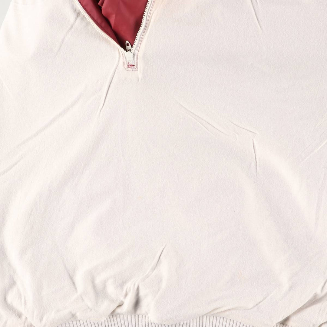 Vintage 90'S Champion College Triple Print Anorak Parka, Made in USA, Men's XL Nylon burgundy type Vintage Second Hand