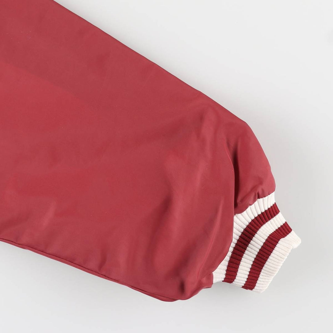 Vintage 90'S Champion College Triple Print Anorak Parka, Made in USA, Men's XL Nylon burgundy type Vintage Second Hand